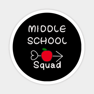 middle school squad apple arrow Magnet